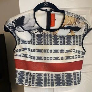 Clover Canyon crop top in neoprene material